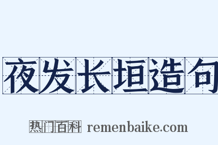 夜发长垣造句是什么意思的图片